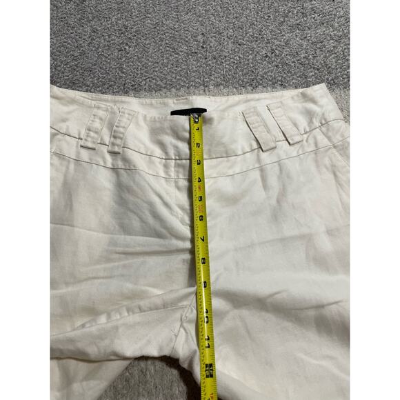 Focus 2000 Linen Cotton Wide Leg Pants Womens 10 White Understated Quiet Luxury - Picture 4 of 12
